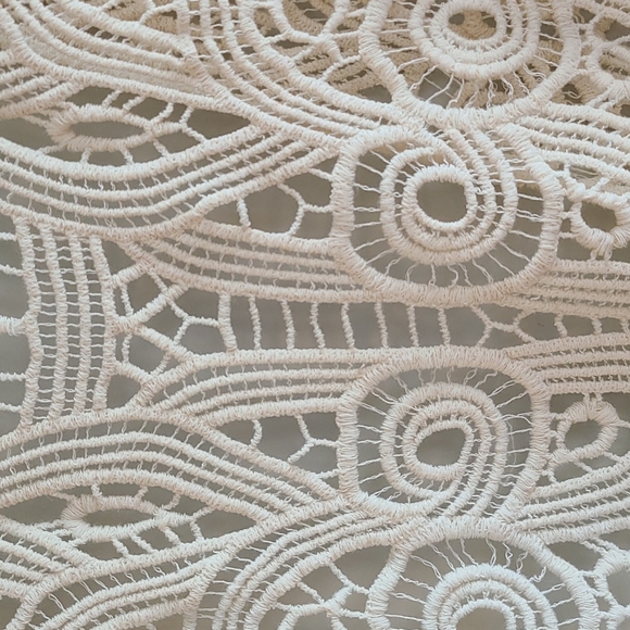 Chico's Boho Crochet Sleeveless Cover Vest - Picture 5 of 9